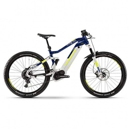 HAIBIKE Elektrofahrräder HAIBIKE Sduro FullSeven Life 7.0 27.5'' Damen Pedelec E-Bike MTB grau / blau / gelb 2019: Größe: M
