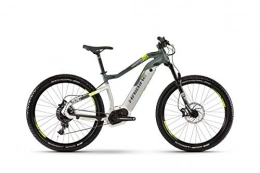 HAIBIKE Elektrofahrräder HAIBIKE Sduro HardSeven Life 8.0 27.5'' Damen Pedelec E-Bike MTB silberfarben / grün / gelb 2019: Größe: L
