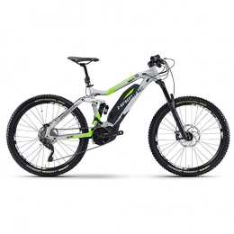 HAIBIKE Fahrräder Haibike SDURO Nduro 7.0 500Wh 27.5R Elektro Fahrrad / Enduro Mountain eBike 2017 (42, Silber / Neongrn / Schwarz matt)