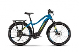 HAIBIKE Elektrofahrräder HAIBIKE Sduro Trekking 9.0 Damen Pedelec E-Bike Fahrrad schwarz / blau / gelb 2019: Größe: XL