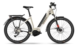 Winora Elektrofahrräder Haibike Trekking 4 Yamaha Elektro Fahrrad 2022 (27.5" LowStep M / 50cm, Desert / White (LowStep))