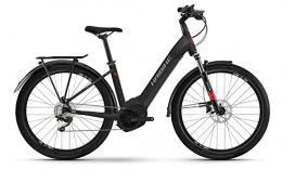 Winora Fahrräder Haibike Trekking 6 630Wh Yamaha Elektro Trekking Bike 2022 (27.5" Wave L / 54cm, Matte Black / Red Reflex (Wave))
