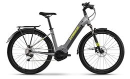 Winora Fahrräder Haibike Trekking 6 630Wh Yamaha Elektro Trekking Bike 2022 (27.5" Wave S / 46cm, Gloss Grey / Neon Yellow (Wave))