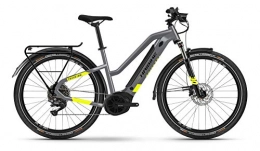 Winora Elektrofahrräder Haibike Trekking 6 Yamaha Elektro Fahrrad 2021 (27.5" LowStandover L / 52cm, Cool Grey / Canary (LowSttandover))