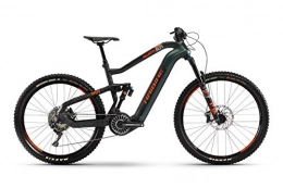 HAIBIKE Elektrofahrräder HAIBIKE XDURO AllMtn 8.0 Flyon Elektro Bike 2021 (M / 44cm, Olive / Carbon / Orange Matt)