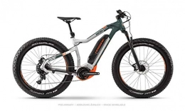 HAIBIKE Elektrofahrräder Haibike Xduro FatSix 8.0 26'' Fatbike Pedelec E-Bike MTB silberfarben / grn / orange 2019: Gre: L