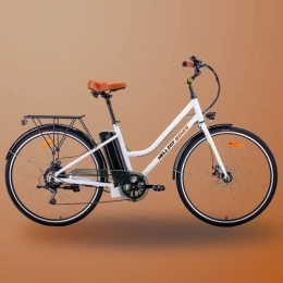 He Helliot Bikes Elektrofahrräder He Helliot Bikes EBike Milano 28 Zoll Elektrofahrrad im holländischen Stil, Citybike, 250 W, 10, 4 Ah, 45-60 km Reichweite.