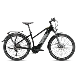 HEPHA Fahrräder HEPHA E-Bike Trekking 7 Longrange Elektrofahrrad 708Wh Akku 80Nm Mittelmotor Pedelec 10-Gang Unisex 27, 5 Zoll Lowstep (46, Black)