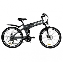 Marnaula Elektrofahrräder Hide Bike MTB -   Motor 250W -36V   -Maximaler Klettergrad   - Austauschbarer Akku mit Sicherheitsschloss   - Shimano Tourney 21 sp - (HIDEBIKE - GRAU)