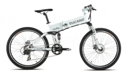 Marnaula Fahrräder Hide Bike MTB -   Motor 250W -36V   -Maximaler Klettergrad   - Austauschbarer Akku mit Sicherheitsschloss   - Shimano Tourney 21 sp - (HIDEBIKE - Weiss)