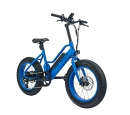 Highphoria Fahrräder Highphoria Kinder E-Bike 20 Zoll • Fat Tire Elektrofahrrad für Kids • E-Mountainbike mit 250W Motor • 7-Gänge Pedelec (Blau / Blau)