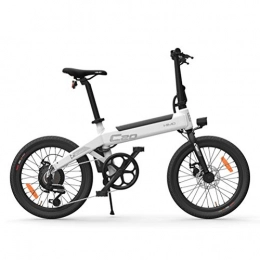HOOGAO Elektrofahrräder HIMO C20 Elektrofahrrad Klapp Elektrofahrrad 250W Motor Elektro Moped Fahrräder für Erwachsene Frauen Herren Hybrid Bike für City Commuting Outdoor Cycling (White)
