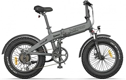 HIMO Elektrofahrräder HIMO Elektrofahrrad ZB20 MAX 20-Zoll-Fettreifen-Elektrofahrrad für Erwachsene 250W E-Bike Klappbare Elektrofahrräder für Erwachsene Mit 25 km / h Elektrischem Mountainbike Shimano 6-Gang-E-Fahrrad(Grau)