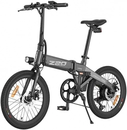 Delgeo Fahrräder HIMO Z20 Elektrofahrrad Klapprad Power Assist Erwachsene 20 Zoll 80 km Reichweite Shimano 6 Geschwindigkeiten 250 W DC Motor - Grau