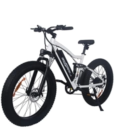 HITWAY Fahrräder HITWAY E Bike Elektrofahrrad für Erwachsene 26 Zoll 4.0 Fat Tire Ebikes, 48V 10Ah Mountain E-MTB Fahrrad, Shimano 7 Gang zum Pendeln, bis 35-90km