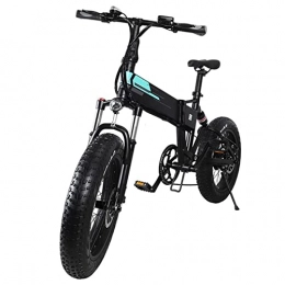 HMEI Fahrräder HMEI 250W Elektrofahrrad Faltbares Leichtes 20-Zoll-Fat-Reifen-faltendes Elektromoped-Fahrrad DREI Fahrmodi Elektrofahrrad Outdoor E-Bike (Farbe : Schwarz)