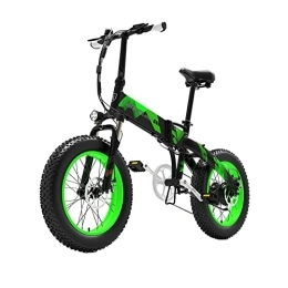  Elektrofahrräder HND Electric Elektrofahrrad HNDX2+ | Schwarz-grün | 48V 12.8Ah Abnehmbarer Akku | 20″ Räder | Einstellbare Höchstgeschwindigkeit | Belastbarkeit bis 180 kg