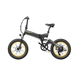  Elektrofahrräder HND Electric Elektrofahrrad HNDX3+ | Schwarz-grau | 48V 17.5Ah Abnehmbarer Akku | 20″ Räder | Einstellbare Geschwindigkeit | Belastbarkeit bis 180 kg