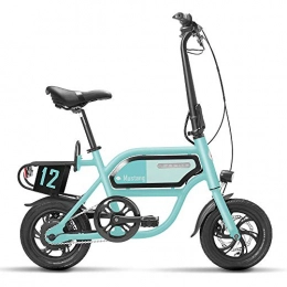 Hold E-Bikes Fahrräder Hold E-Bikes E-Bikes Erwachsene Zwei Räder Elektro-Fahrrad 36V 250W Mini-Ultraleicht 12-Zoll-Klapp tragbare Elektroroller Lady / Girl Blau