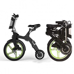Hold E-Bikes Fahrräder Hold E-Bikes Elektroroller Mini Faltbares Dreirad Gewicht 16.5KG Volle Ladung 25 30KM Reichweite Besonders geeignet für Menschen, die Unterstützung bei der Mobilität und Reisen benötigen Grün 25 km
