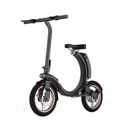 Hold E-Bikes Elektrofahrräder Hold E-Bikes Elektroroller - Tragbarer Klapproller - Leichtes elektrisches Aluminium-Faltrad@Schwarz