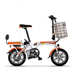 Hold E-Bikes Fahrräder Hold E-Bikes Zusammenklappbares Elektroauto@Weiß orange_10Ah