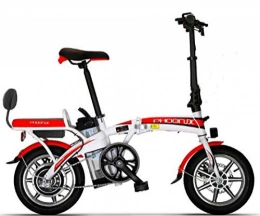 Hold E-Bikes Elektrofahrräder Hold E-Bikes Zusammenklappbares Elektroauto@weiß Rot_10Ah