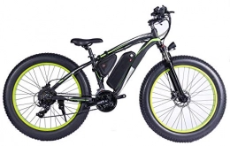 HSART Fahrräder HSART 1000W Elektrofahrrad, 26" Mountainbike Fat Tire E-Fahrrad, 48V 13AH Lithium-Ionen Akku Federgabel MTB, Schwarz, Schwarz
