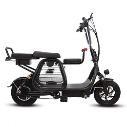 HSTD Elektrofahrräder HSTD Ebikes-Fahrräder Aus Magnesiumlegierung - Zusammenklappbares Elektrofahrrad für Erwachsene, 3 Arten Von Fahrmodi, Können DREI Personen Befördern, Mit Leistungsstarken Motoren Black