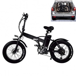 HSTD Elektrofahrräder HSTD Elektrisches Mountainbike - Klappbares Elektrofahrrad, City-Elektrofahrrad Mit 3 Fahrmodi, Bürstenloser 48-V-Motor, Faltbares Doppelscheibenbremsen-Elektrofahrrad