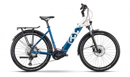 Husqvarna Elektrofahrräder Husqvarna Cross Tourer CT5 27.5'' Wave Unisex Pedelec E-Bike Trekking / MTB Fahrrad weiß / blau 2021: Größe: 45 cm