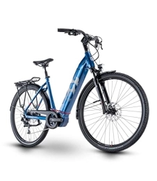 Husqvarna Elektrofahrräder Husqvarna Gran City GC3 Wave Unisex Pedelec E-Bike City Fahrrad blau 2023: Größe: 46 cm