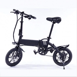 HWOEK Fahrräder HWOEK Mini Faltbares Elektrofahrrad, 250W 14 Zoll E-Bike Herausnehmbarer 36V8AH Lithium-Ionen-Akku 5 Geschwindigkeit Mit USB-Ladeanschluss Unisex, Schwarz