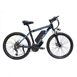 Hyuhome Elektrofahrräder Hyuhome Elektrische Fahrräder für Erwachsene, Ip54 Wasserdicht 500W 1000W Aluminiumlegierung Ebike Fahrrad Removable 48V / 13Ah Lithium-Ionen-Akku Mountainbike / Arbeitsweg Ebike, Black Blue, 1000W