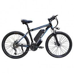 Hyuhome Fahrräder Hyuhome Elektrische Fahrräder für Männer, 26" 48V 360W IP54 Wasserdicht Erwachsener Electric Mountain Bike, 21 Speed-Elektro-Bike MTB Dirtbike mit 3 Riding Modes, Black Blue