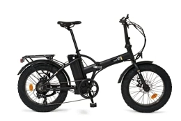 i-Bike Fahrräder i-Bike Unisex – Erwachsene Fat Kong Elektro-Fahrrad, zusammenklappbar, Schwarz, Einheitsgröße