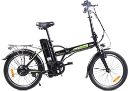 i-Bike Elektrofahrräder i-Bike Unisex – Erwachsene Fold Green 21 Elektrofahrräder klappbar, Schwarz, Einheitsgröße