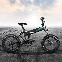INOVIX Fahrräder Invix Elektrofahrrad Fiido M1 für Erwachsene, sieben Geschwindigkeiten, Offroad, 250 W, Reifenbereich 20 x 4, 12, 5 Ah, 100 km (Lieferzeit 7-14 Tage)(Black)