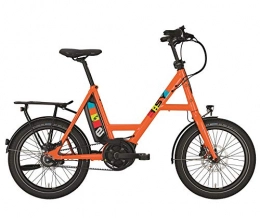 ISY Elektrofahrräder ISY Drive S8 ZR E-Bike 500WH 20" - Orange - Modell 2019 Kompaktrad Klapprad