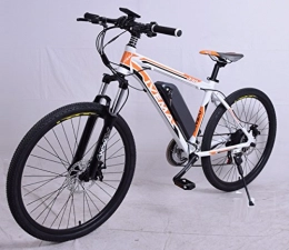 IVEMA Fahrräder IVEMA E-Bike Sportbike Elektrofahrrad Pedelec MTB 26" Modell Skydiver!Gelb-Orange / Wei