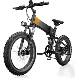 Jakroo Fahrräder Jakroo 20 in 26In Electric Mountainbike fr Erwachsene Fat Tire Folding Elektrofahrrad Mit 48V 10Ah Diebstahlsicherung Litium-Ionen-Batterie Maximal 400 W Motor