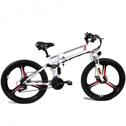 Jakroo Fahrräder Jakroo 26 '' Elektrisch Mountainbike für Erwachsene 350 W 48 V 10 Ah Lithium Batterie Premium Vollfederung und 21 Geschwindigkeitsgetriebe Elektrofahrrad