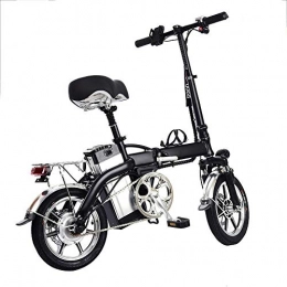 Jatour 14Zoll Elektrofahrrad Faltbares Mountainbike, Elektrisches Fahrrad Ebike mit 350W brstenlosem Motor und 48V / 10AH Lithium-Batterie, fr im Freien Reisende (Schwarz)
