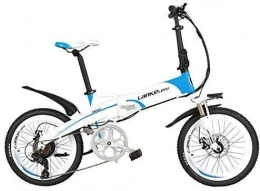 JINHH Fahrräder JINHH 20-Zoll-E-Bike, 5-Grad-Assist-Klapp-Elektrofahrrad, 500-W-Motor, 48-V-Lithiumbatterie mit 10 Ah / 14, 5 Ah, mit LCD-Display (Farbe: Blau, Größe: 14, 5 Ah)