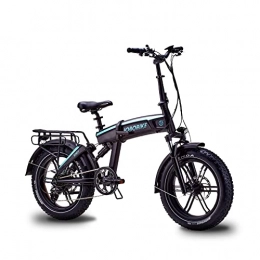JOBOBIKE E-Bike 20" Zoll Certified Foldable E FATBIKE 7Gang 250W Schaltwerk 25KM/h große Batteriekapazität 48V/11.6AH Doppelter Stoßdämpfer Vordergabel höhenverstellbar Mountain-E-Bike