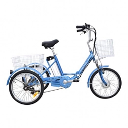 Jorvik Fahrräder Jorvik 20 ELEKTRISCHES Aluminium FALTDREYYCLE TRAVEL Trike 250W 36V (Blue)