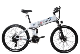 K KAISDA Elektrofahrräder K1 e Bike ebike klapprad26zoll e bike26zoll ebike Mountainbike 48V250W 10.4AH Shimano 21-Gang 25km / h (Weiß) (Weiß)