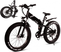 KAISDA Elektrofahrräder KAISDA 26 Zoll E Bike klappbar, Faltbares E-Mountainbike Alu fur Damen und Herren, mit 10AH 48V Akku, Verwendung von 4.0 Fettreifen und Shimano 7 Gang