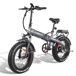 KAISDA Fahrräder KAISDA E-Bike Klappbar 20 Zoll Fat Reifen Elektrofahrrad LCD-Instrument mit 48V 10Ah Lithium-Ionen-Akku für Herren und Damen Shimano 7 Gang-Schaltung