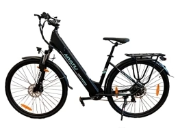 Kara-Tech Fahrräder Kara-Tech E-Mountainbike 27, 5 Zoll (Fresh 201), für Herren und Damen, E-Bike mit LCD Display, 250 W Motor, 10 Ah Akku, 7-Gänge Shimano Schaltung, Scheibenbremsen, Alurahmen, dunkelblau